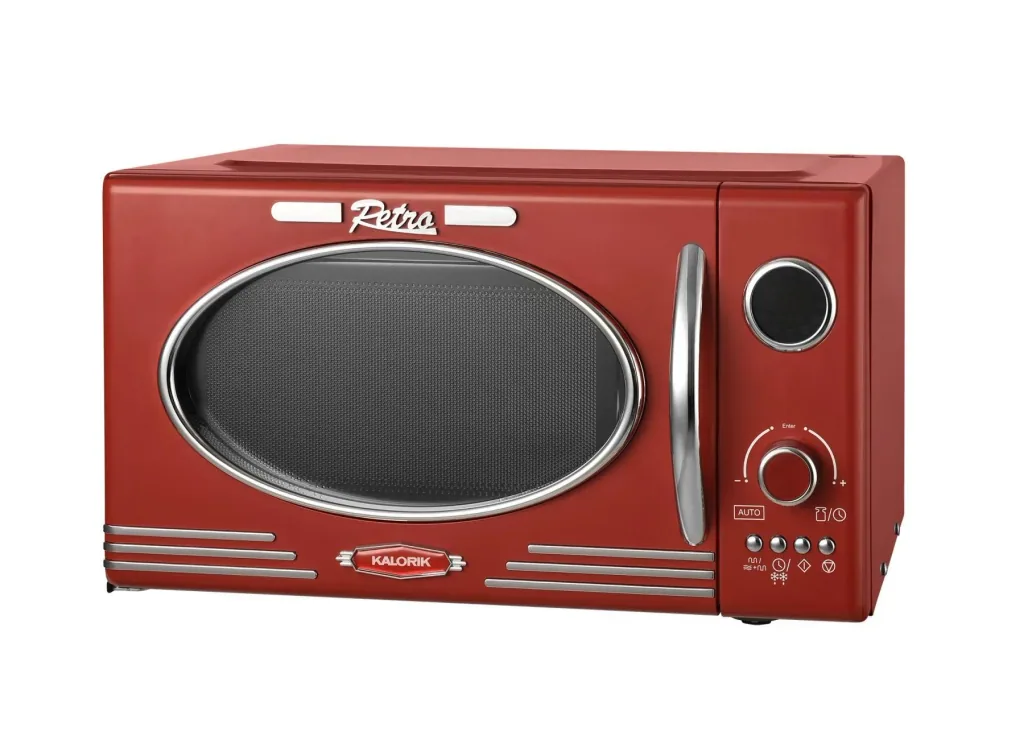 Mikrowelle Retro, rot, 23 L, 1900 W, TKG MW 2500