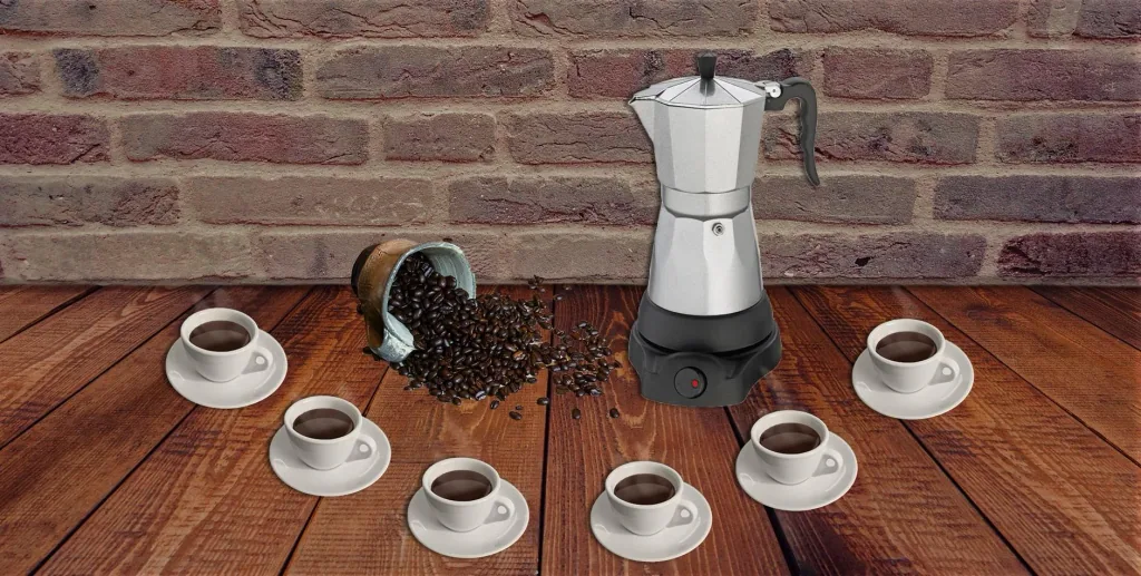 Espressokocher CLASSICO 273700, 3 oder 6 Tassen, 480 Watt