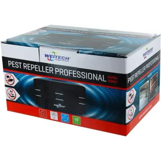 Weitech Schädlingsbekämpfer Ultrasonic Professional - gegen Mäuse, Ratten, Spinnen, Flöhe und kriechende Insekten!