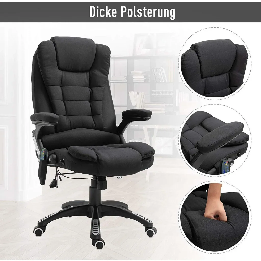 Bürostuhl mit Massage- und Wärmefunktion