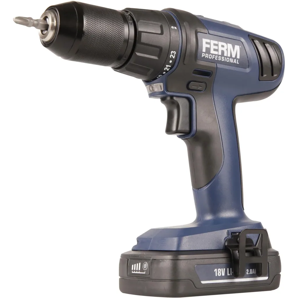 CDM1122P Li-Ion Akku Schlagschrauber 18V/2.0Ah - 24 Stufen - 1.5-13mm Zahnkranz-Bohrfutter - LED Arbeitsleuchte - Inkl.