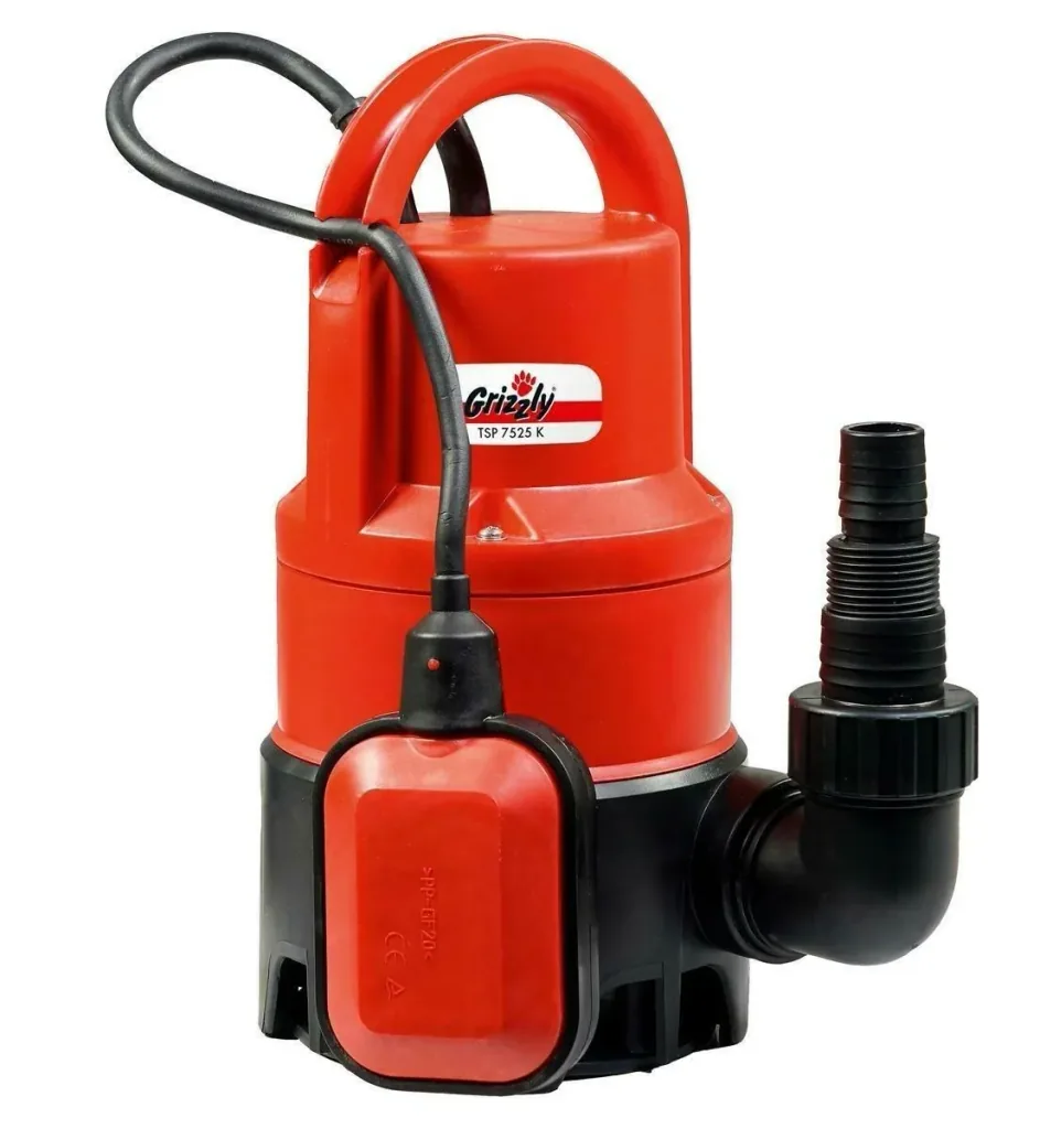 Tauch-Schmutzwasserpumpenset inklusive 10 Meter Gartenschlauch und Gartensprinkler mit Anschlüssen