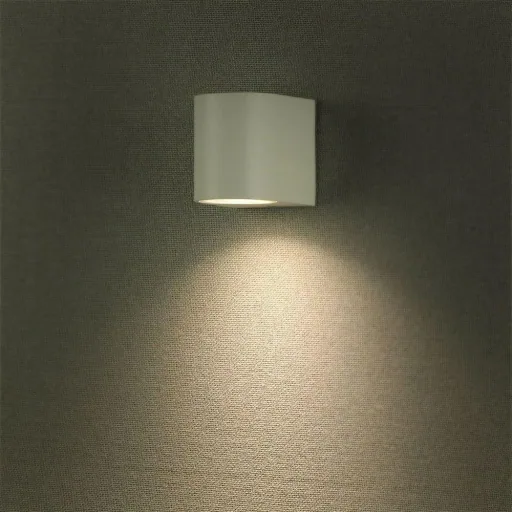 VT-7651RD Außenwandleuchte - GU10 - Weiß - Rund - IP44