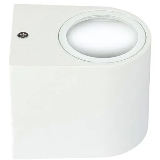 VT-7651RD Außenwandleuchte - GU10 - Weiß - Rund - IP44