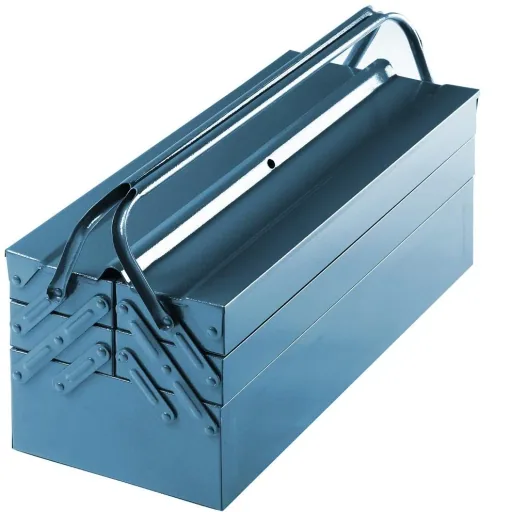 Stahl-Werkzeugkasten blau 53x20x20cm