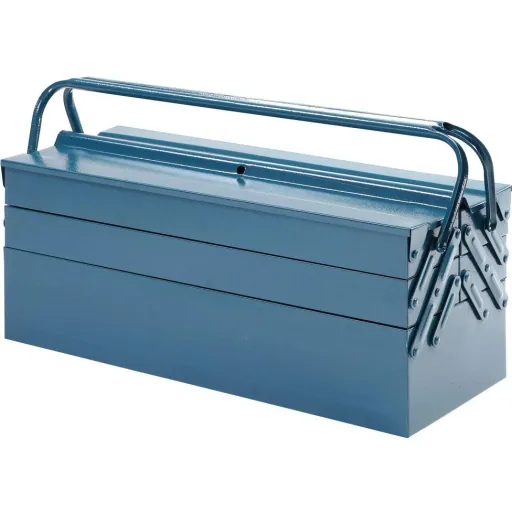 Stahl-Werkzeugkasten blau 53x20x20cm