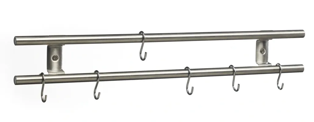 2in1 Magnetische Küchenreling mit 6 Haken