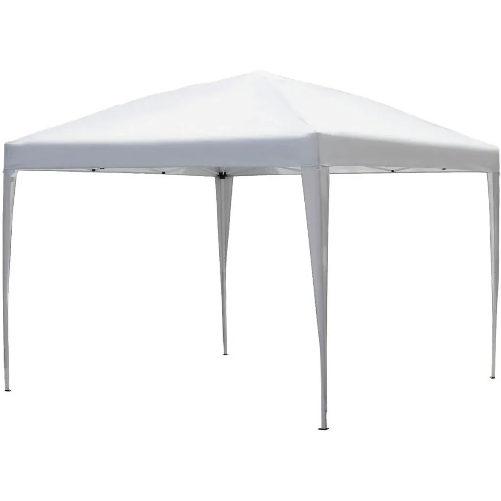 Pop-up Partyzelt Pavillon weiß 2,95 x 2,95 m