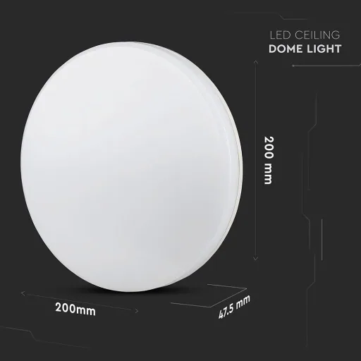 VT-8033 LED-Deckenleuchte - Weiß - Rund - Geeignet für Badezimmer