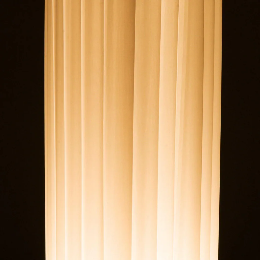 Stehleuchte E27 Edelstahl 120cm Weiß