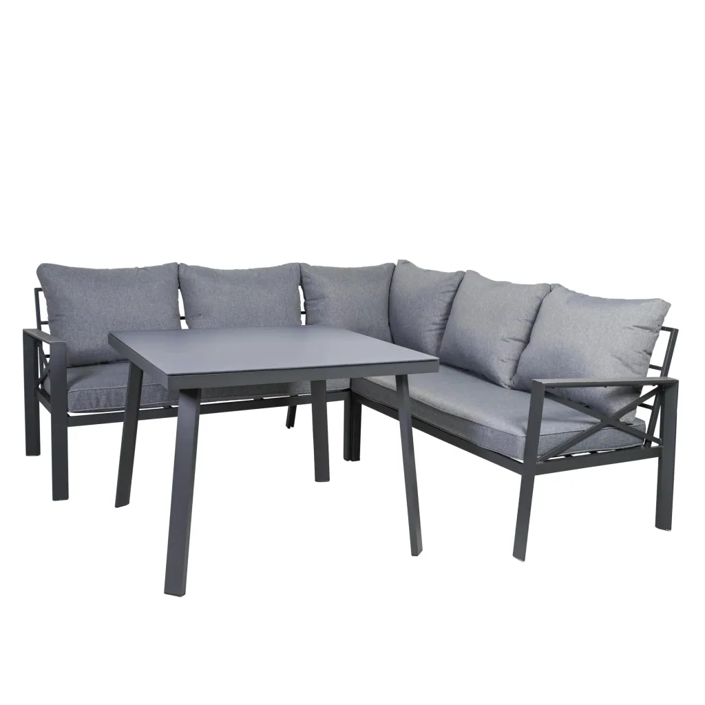Gartenmöbel-Lounge-Set "Amsterdam" - anthrazit  