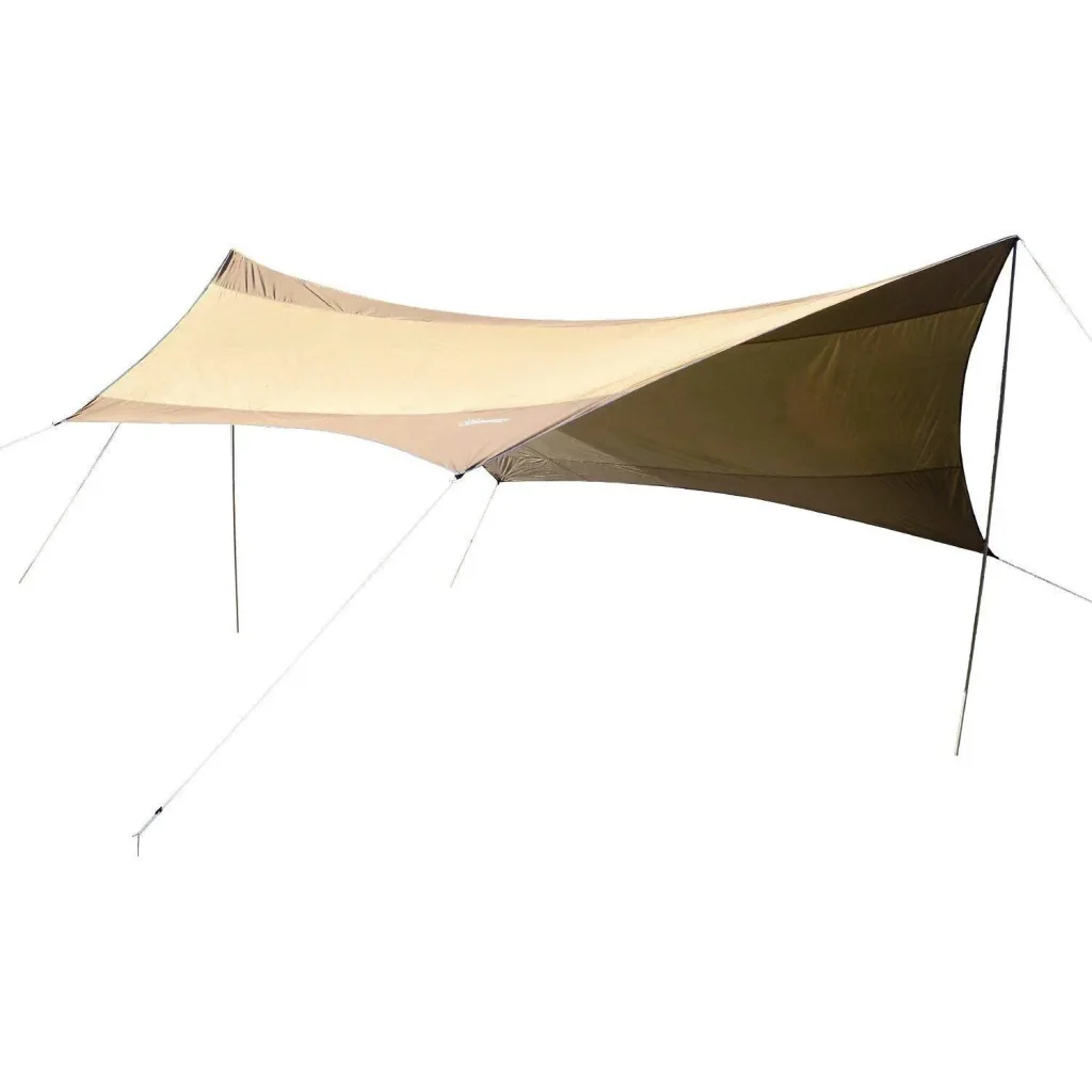 Sonnensegel Tarp Sonnenschutz Polyester Golden 550 x 560cm