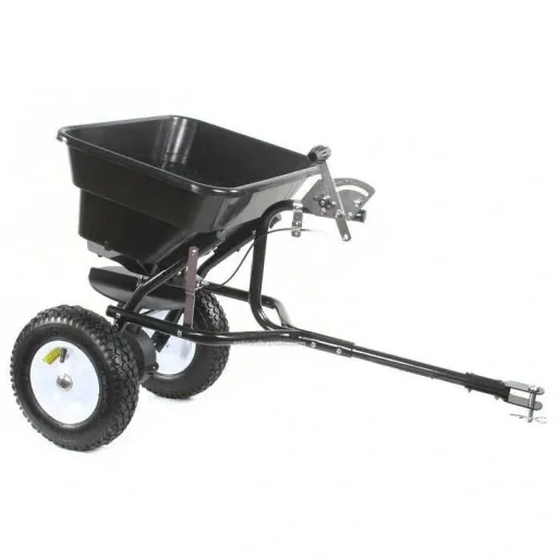 Turfmaster gezogener Streuer für Düngemittel und Salz 36 kg.