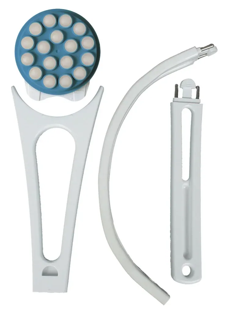Rückencremer Plus, Eincreme-Hilfe, „Easy Free“ + GRATIS dazu: Duschschwamm