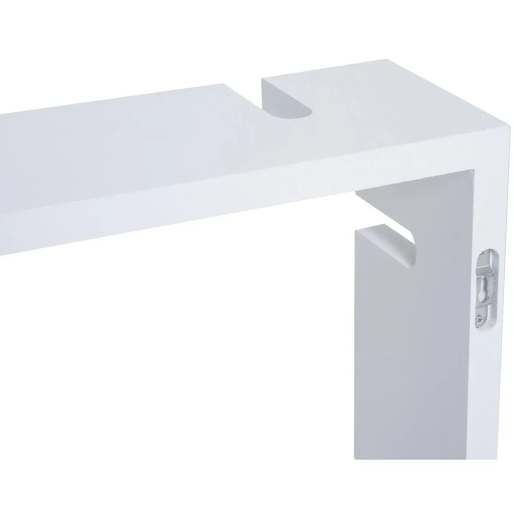 Wandregal Hängeregal mit 3 Fächern MDF Weiß