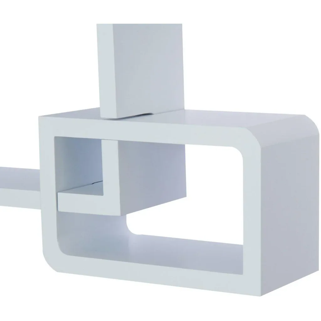 Wandregal Hängeregal mit 3 Fächern MDF Weiß