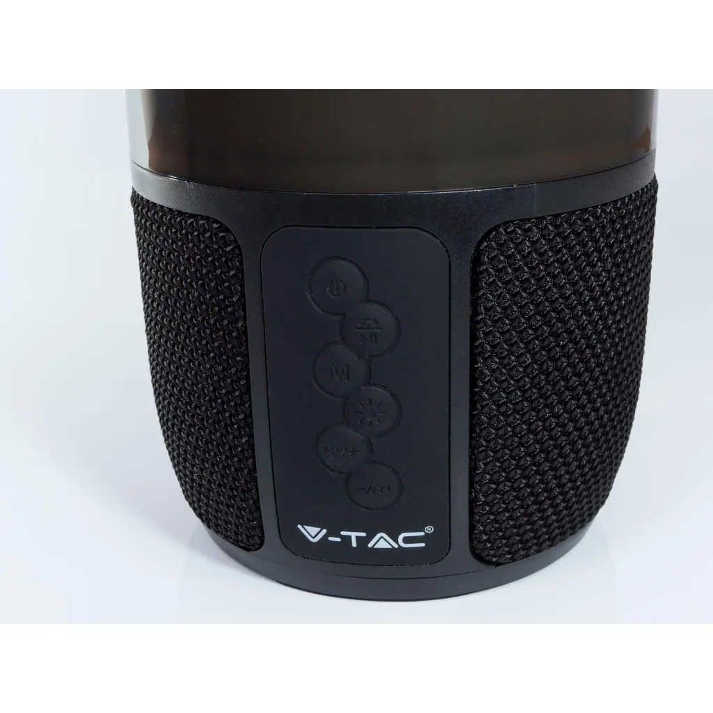 VT-7456 Bluetooth-Lautsprecher mit RGB-Beleuchtung - 2x 3Watt - schwarz