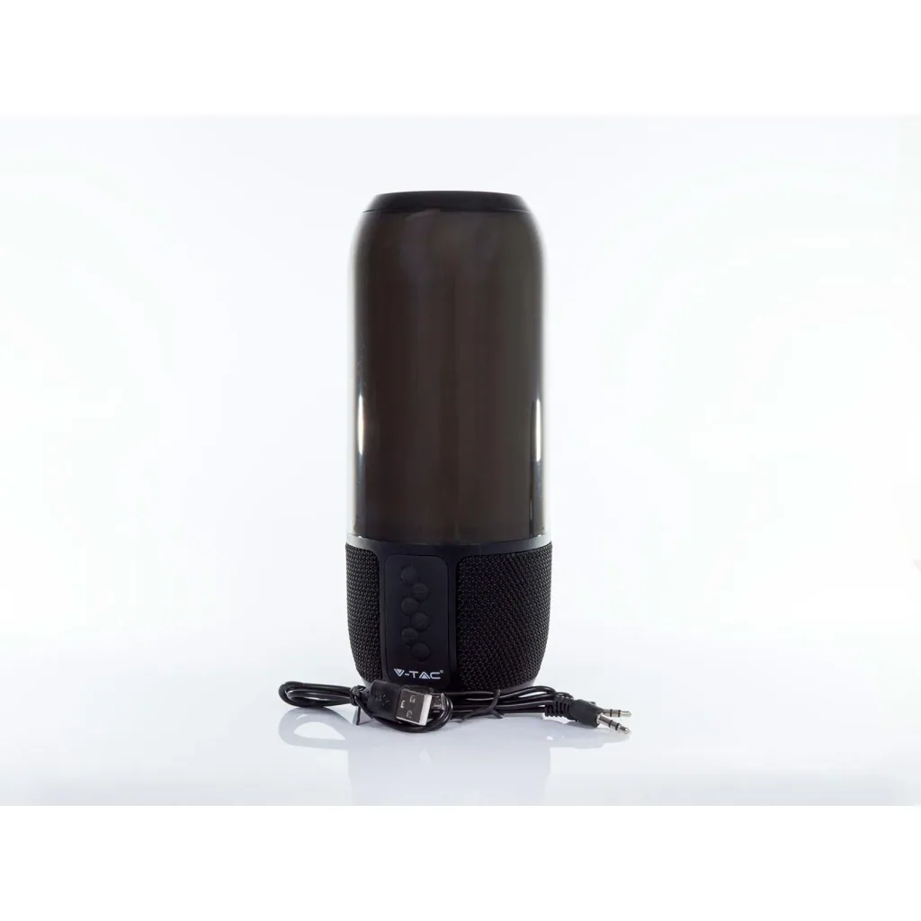 VT-7456 Bluetooth-Lautsprecher mit RGB-Beleuchtung - 2x 3Watt - schwarz