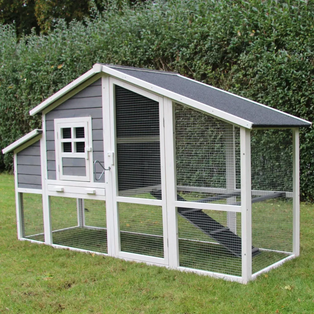 Hühnerstall Wilma, 199 x 70,4 x 116 cm