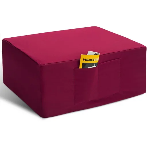 Matratze dunkelrot 190x70x10cm faltbar