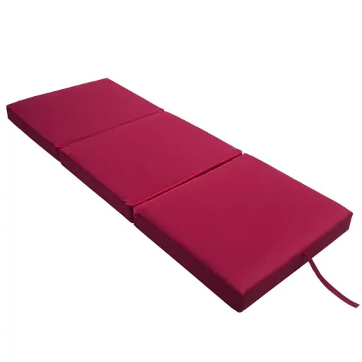 Matratze dunkelrot 190x70x10cm faltbar
