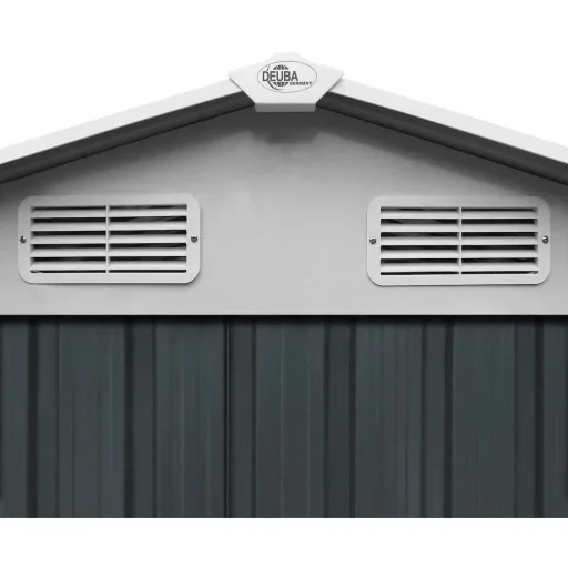 Gartenhaus anthrazit Metall 210x132x186cm