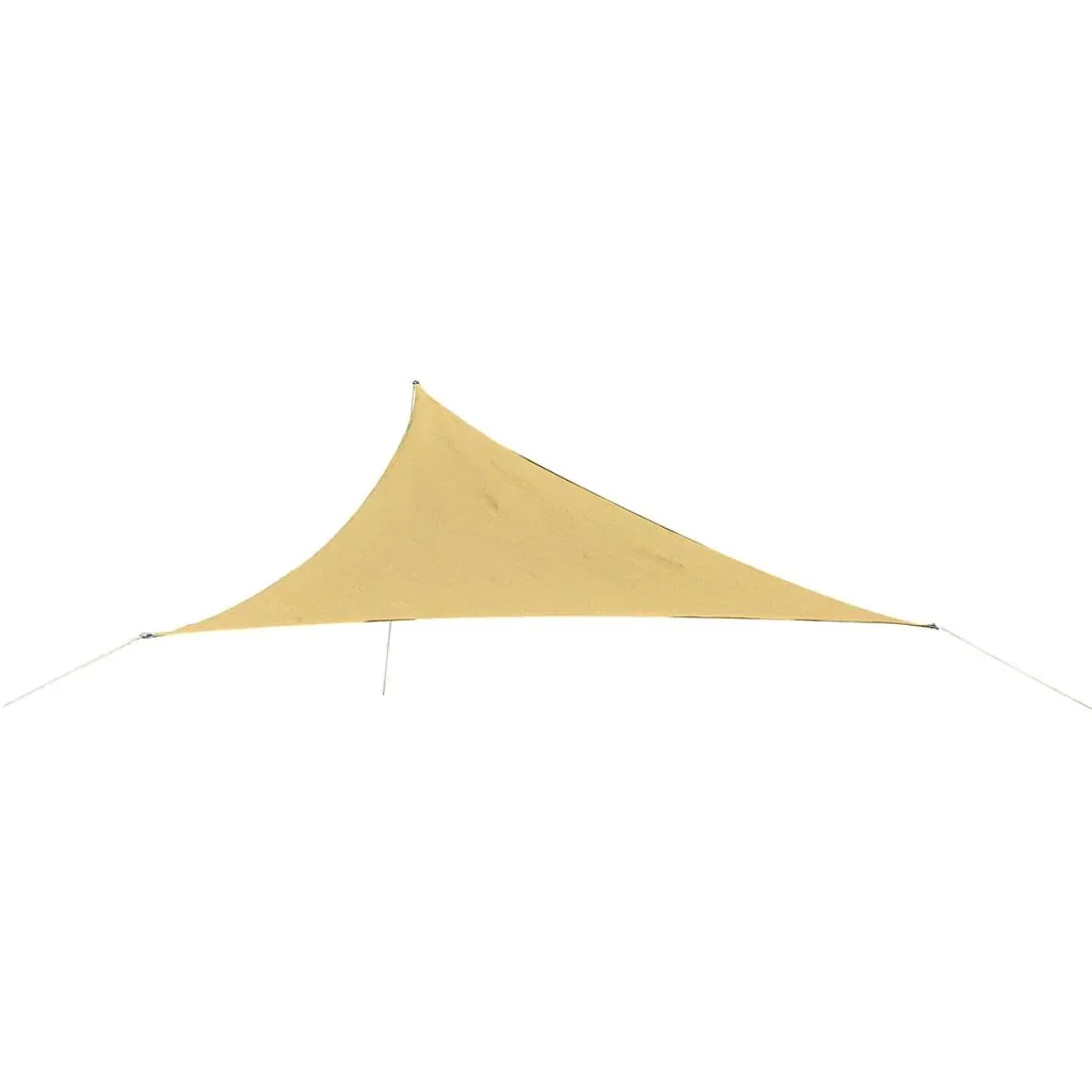 Sonnensegel Sonnenschutz Dreiecke 3x3x3 m HDPE - atmungsaktiv sand