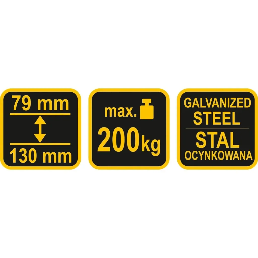 Satz von 2 höhenverstellbaren Böcken - max. 200kg pro Stück - verstellbar von 79 bis 130cm