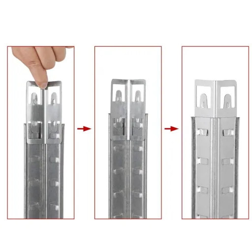 3-In-1 Regaleinheit - Eckschrank - verzinkt - 875kg