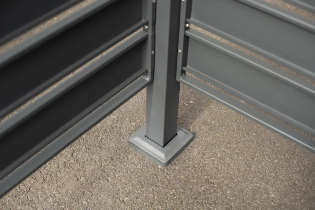 Mülltonnenverkleidung Planum 4er Box, 120 cm, antharzit