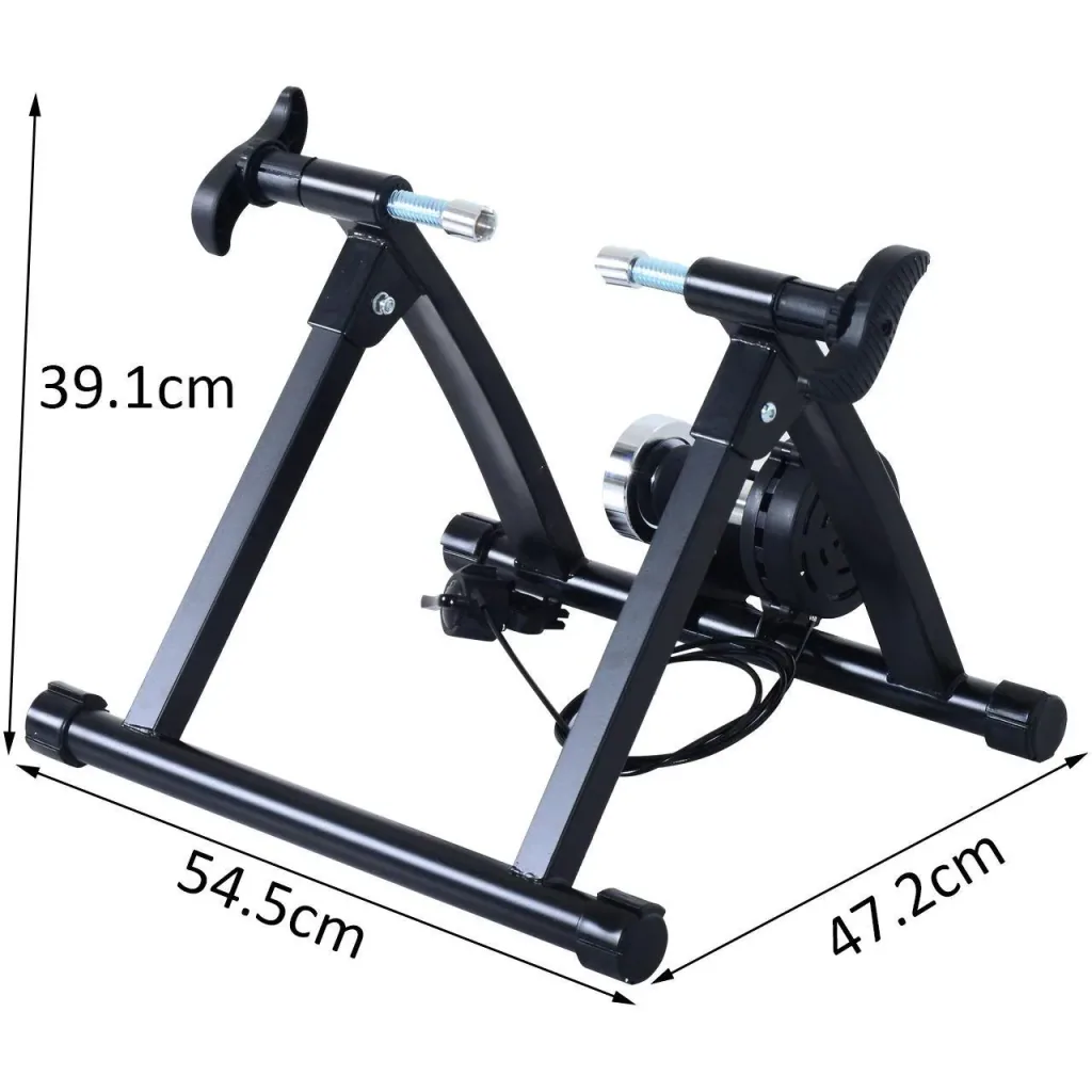 Rollentrainer Fahrrad mit Magnetbremse schwarz