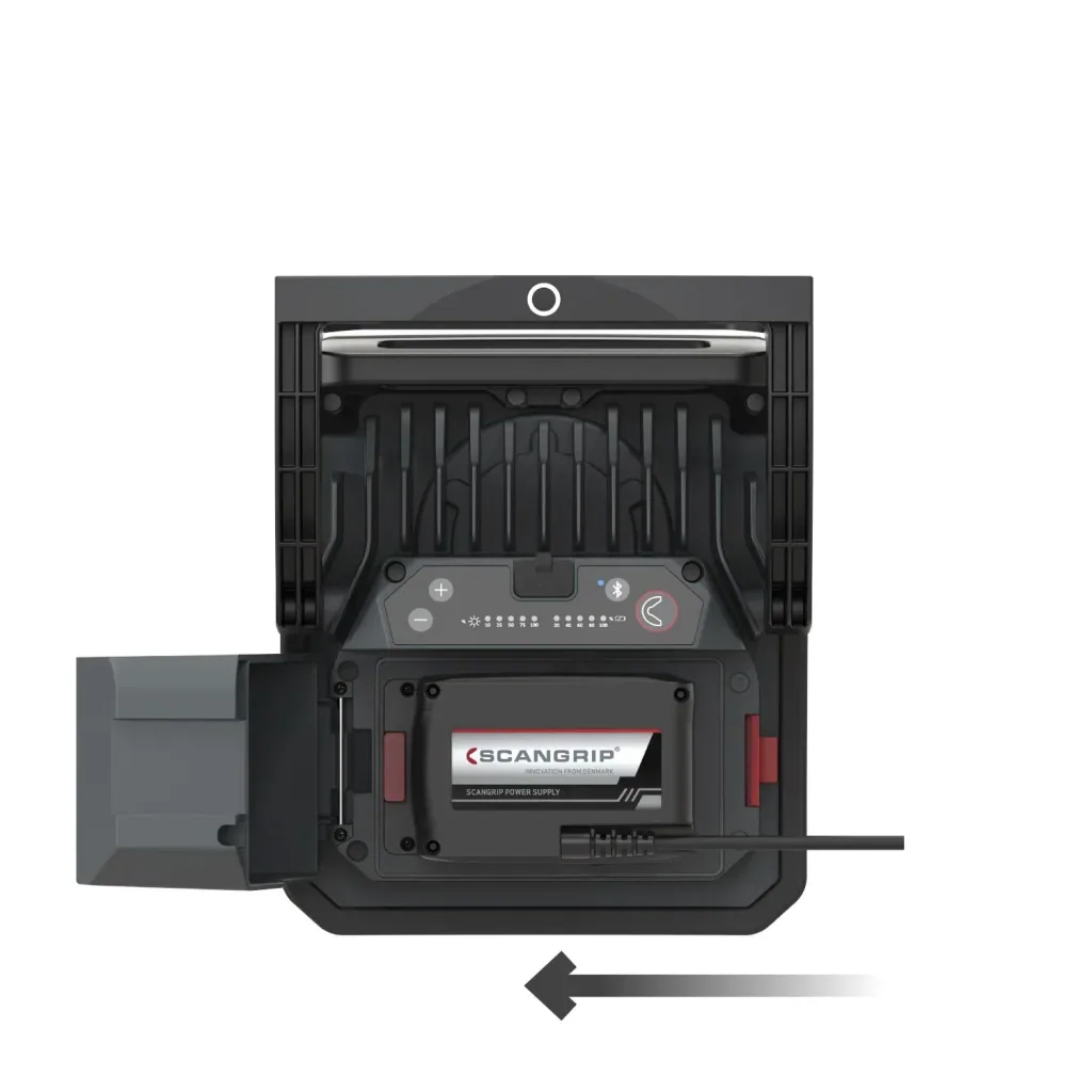 Handflutlichtstrahler NOVA 10 CAS + 18V 5,2Ah Akku + SC30 Ladegerät + abnehmbarem Diffuser L