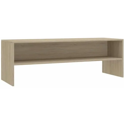 TV-Schrank 120x40x40 cm weiß und Sonoma-Eiche