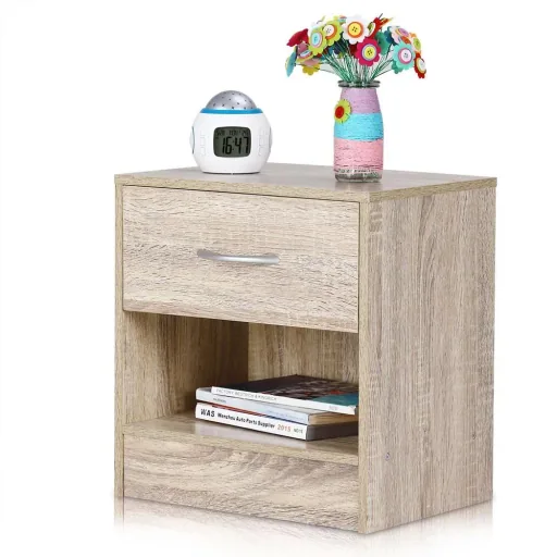 Nachttisch Eiche-Look 39x28x41cm