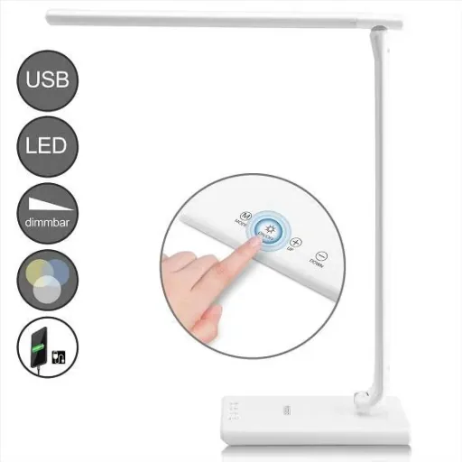 LED-Tischleuchte Cataleya schwarz 42cm