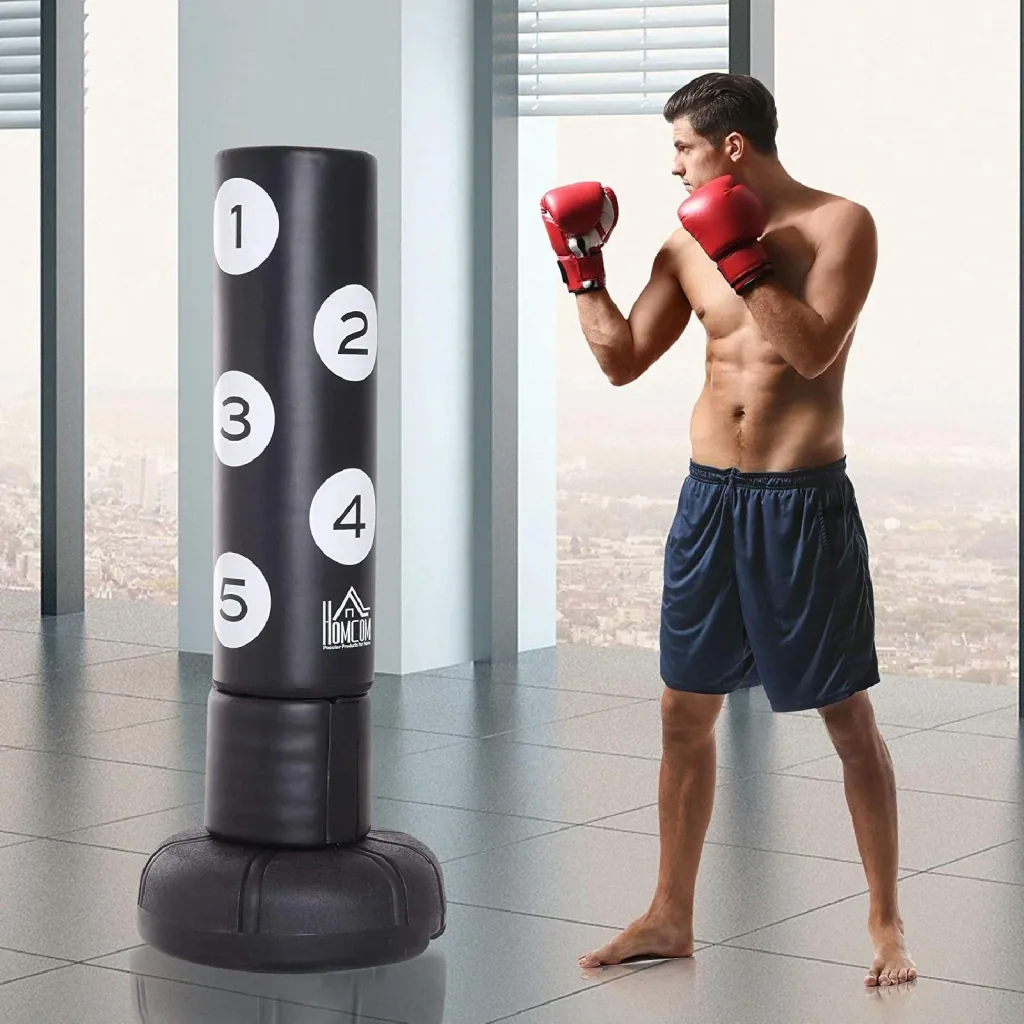 Standboxsack Boxpuppe Boxsack Training Boxdummy Schwarz