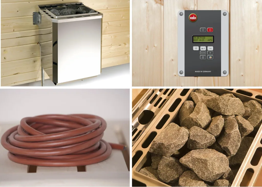 Saunaofenset 6 - 9,0 KW BioS mit Ofenanschlußkabel