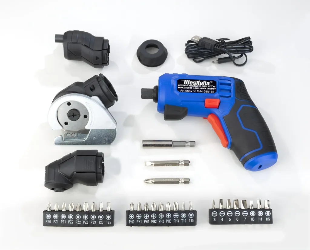 3,6 Volt Akku Multi-Tool inklusive XXL Zubehör Set im Koffer