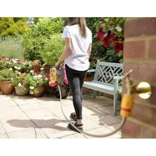 Schlauchaufroller - Click & Go + 10m Schlauch (7,5mm) mit Armaturen