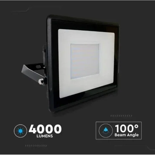 VT-158 LED-Flutlicht - 50 W - 4000 Lm - 4000K - Schwarz