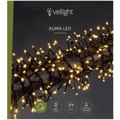 Vellight Weihnachtsbeleuchtung - 12m - 1020 LEDs - Warmweiß - Innen & Außen