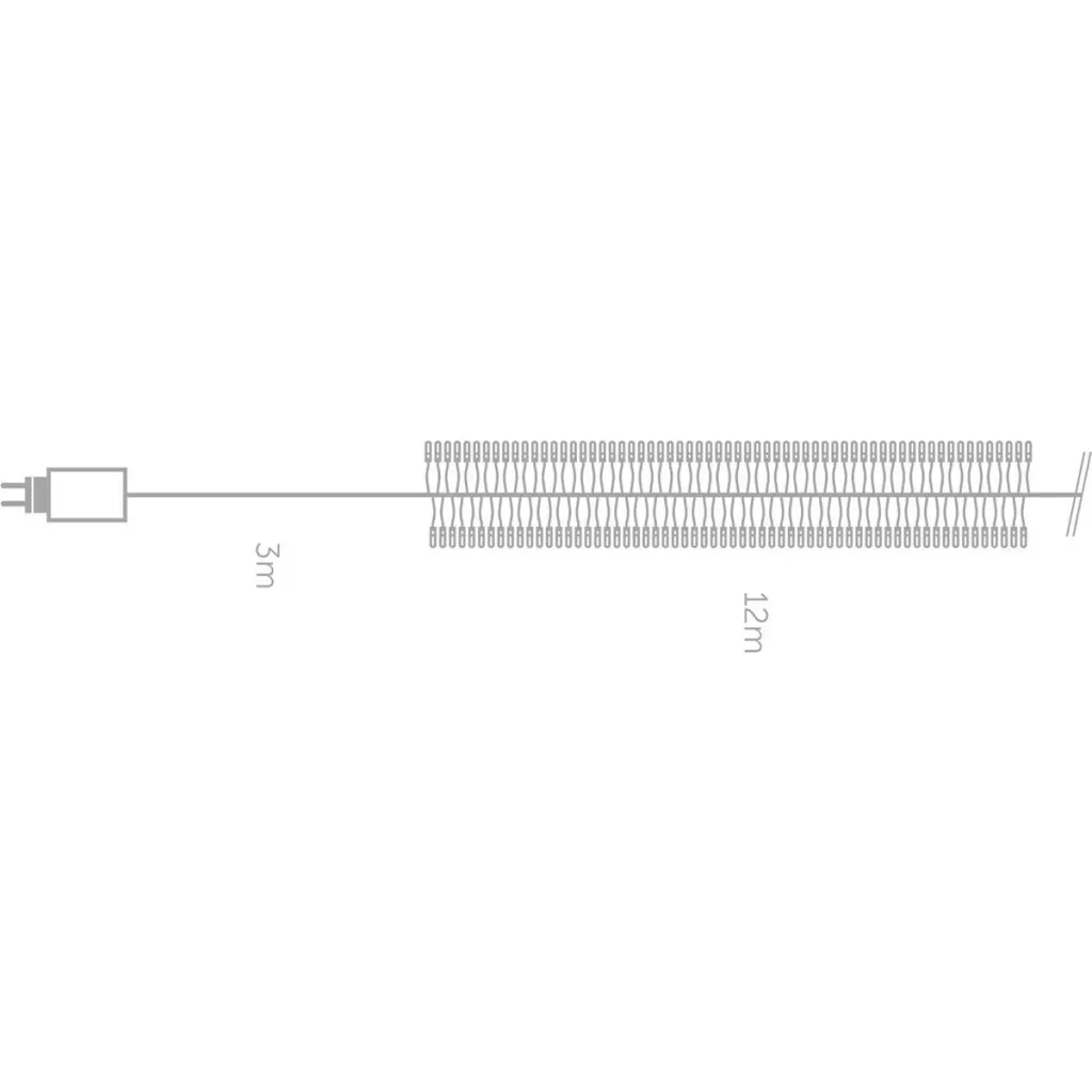 Vellight Weihnachtsbeleuchtung - 12m - 1020 LEDs - Warmweiß - Innen & Außen