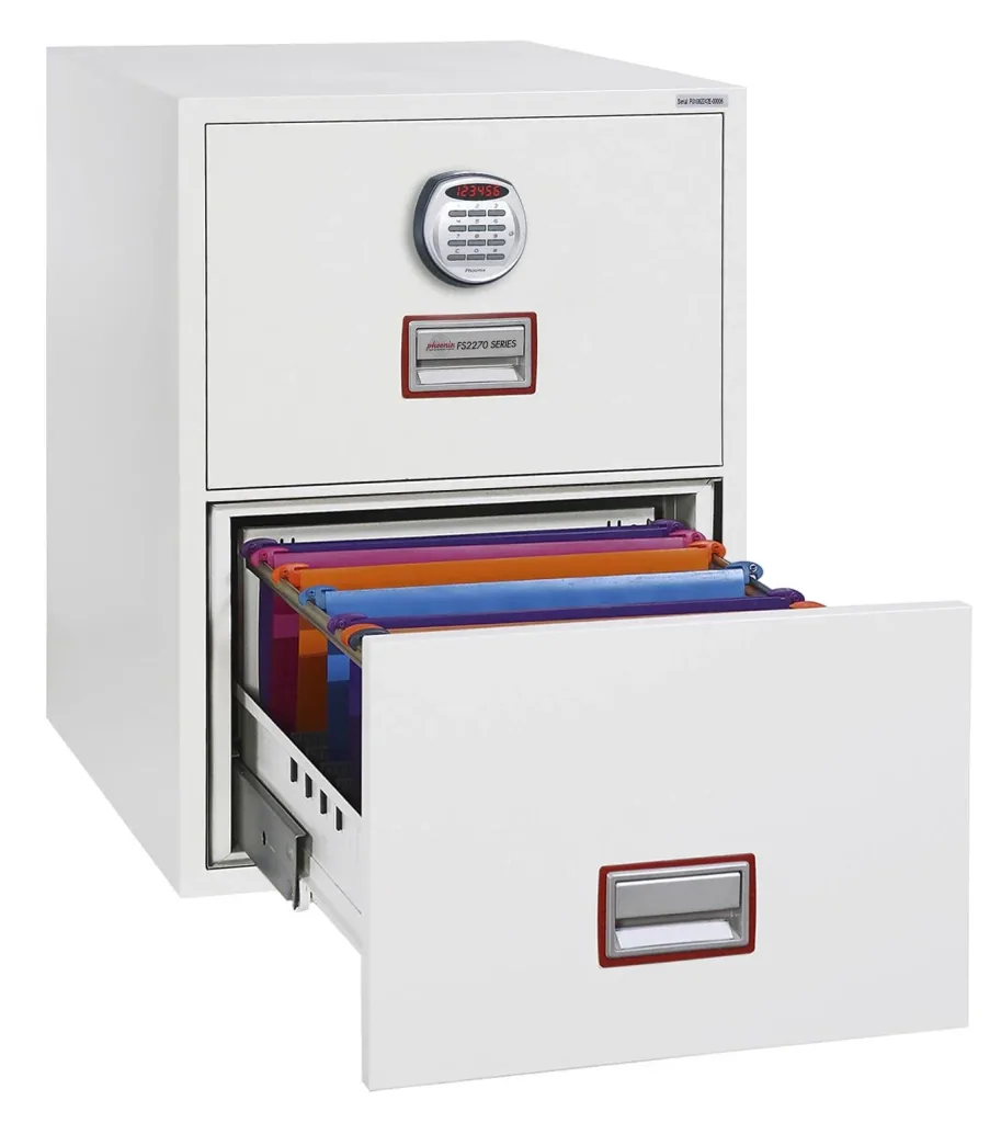 Aktenschrank World Class Vertical Fire File mit 2 Schubladen und elektronischem Schloss