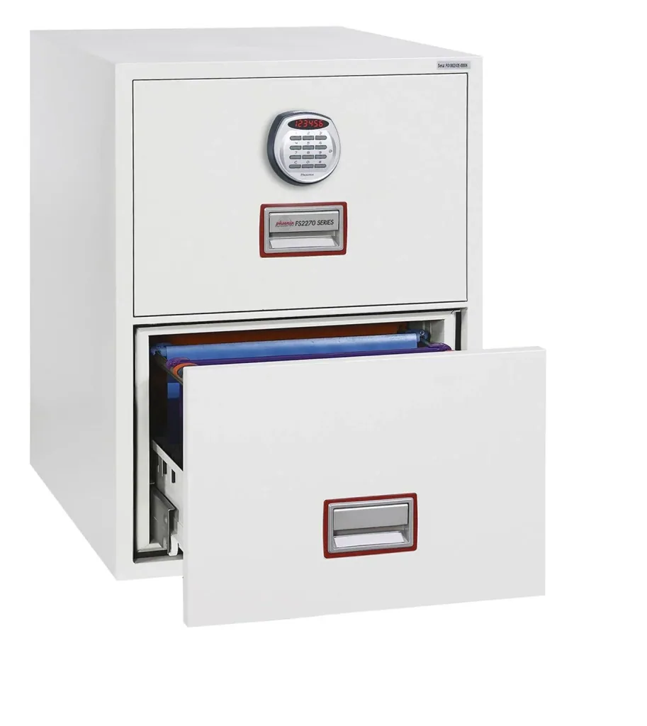 Aktenschrank World Class Vertical Fire File mit 2 Schubladen und elektronischem Schloss