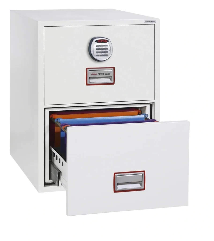 Aktenschrank World Class Vertical Fire File mit 2 Schubladen und elektronischem Schloss