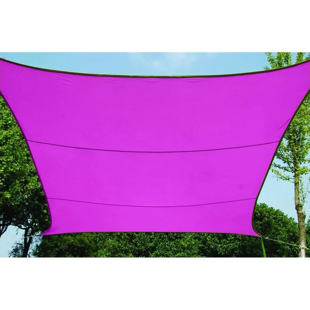 sonnensegel - rechteckig - 4 x 3 m - fuchsia