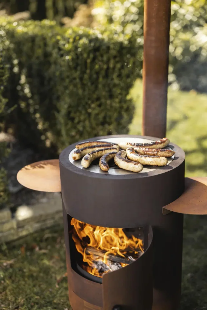 Outdoor- und Fondue-Ofen Deluxe rost