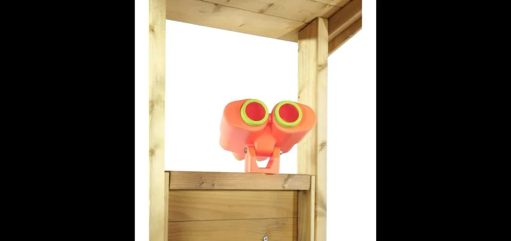 Holz Aussichtsturm   Outdoor-Spielturm für Kinder aus Holz, Kletterwand, Rutsche, Sandkasten, Kreidetafel, natur