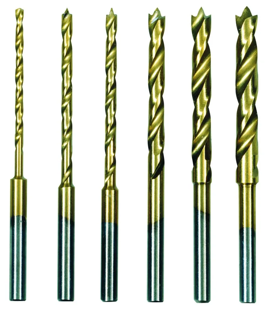HSS Spiralbohrersatz mit Zentrierspitze 6-teilig, 1,5 bis 4 mm