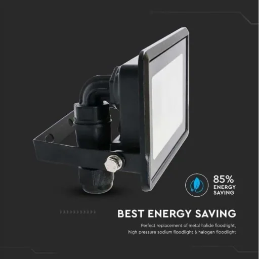 VT-118 LED-Flutlicht - 10 W - 735 Lm - 4000K - Schwarz